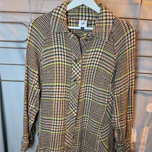 NWT CAbi Autumn Plaid Shacket